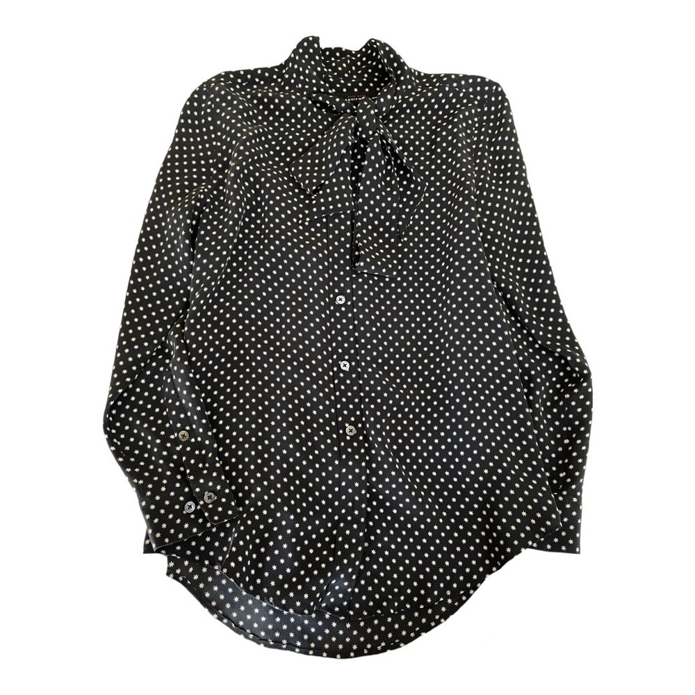 Kate Moss for Equipment silk star print blouse